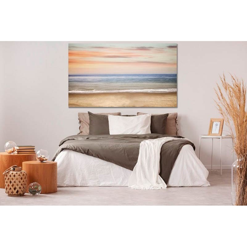 Arte moderno-Lienzo decorativo playa para dormitorio-decoración pared-Cuadros Dormitorio elegantes-venta online